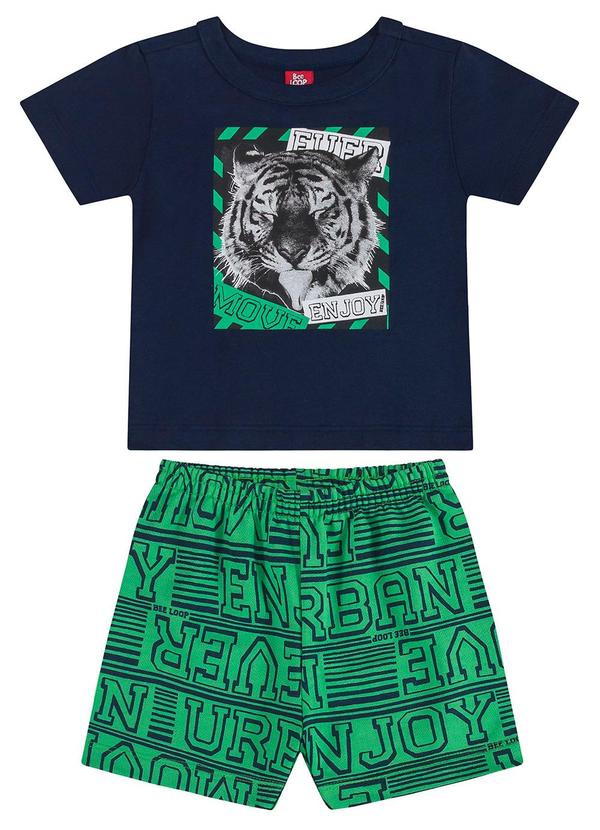 Bee Loop - Conjunto Enjoy para Bebê Menino Azul
