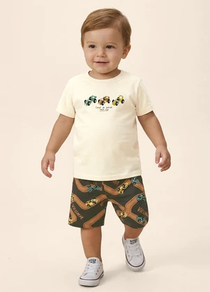 Malwee Kids - Conjunto Equipe da Diversão Off White - MALWEE KIDS