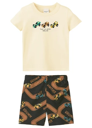 Malwee Kids - Conjunto Equipe da Diversão Off White - MALWEE KIDS