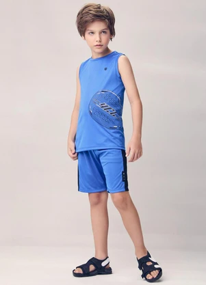 Youccie - Conjunto Esportivo Infantil Dry Azul - YOUCCIE