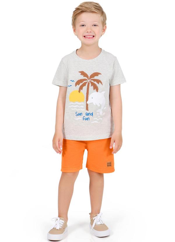 Tink Bink - Conjunto Estampa Sun And Fun e Bermuda Nude 1