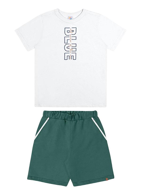 Alenice - Conjunto Estampa Vertical Menino Branco 1