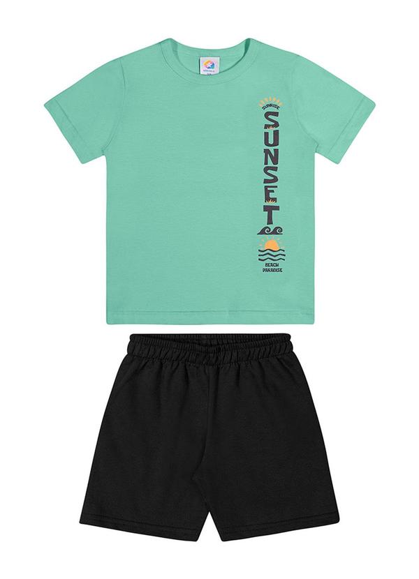 Alenice - Conjunto Estampa Vertical Menino Verde 2