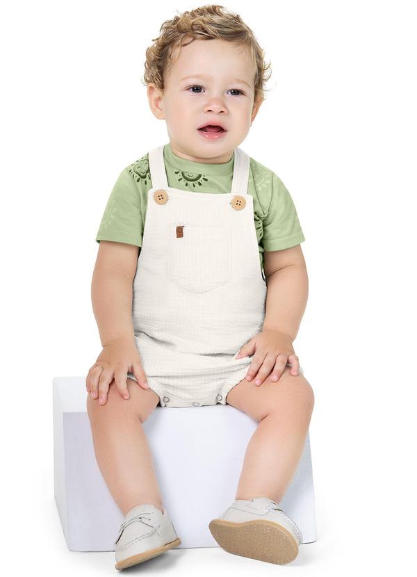 Alenice - Conjunto Estampado Sol Menino Verde