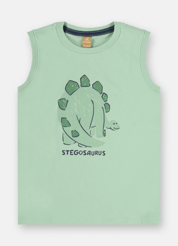 Up Baby - Conjunto Estegossauro Regata Bermuda Verde 5