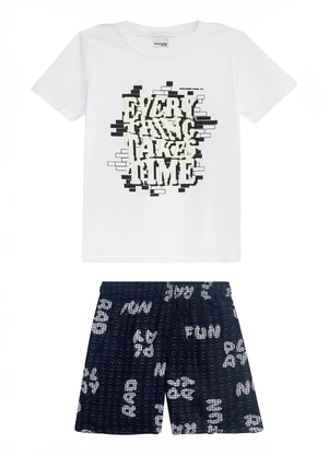 Malwee Kids - Conjunto Everything Takes Time Branco - MALWEE KIDS