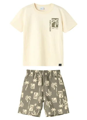 Malwee Kids - Conjunto Explore Microfibra Off White - MALWEE KIDS