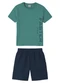 Malwee Kids - Conjunto Faster Moletom Sarjado Off White - variação: Azul Turquesa