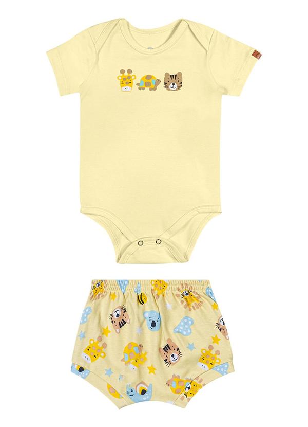 Alenice - Conjunto Filhotinhos Fofos Menino Amarelo