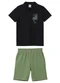 Malwee Kids - Conjunto Find Me Under The Sun Vermelho - variação: Preto