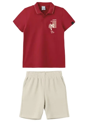 Malwee Kids - Conjunto Find Me Under The Sun Vermelho - MALWEE KIDS