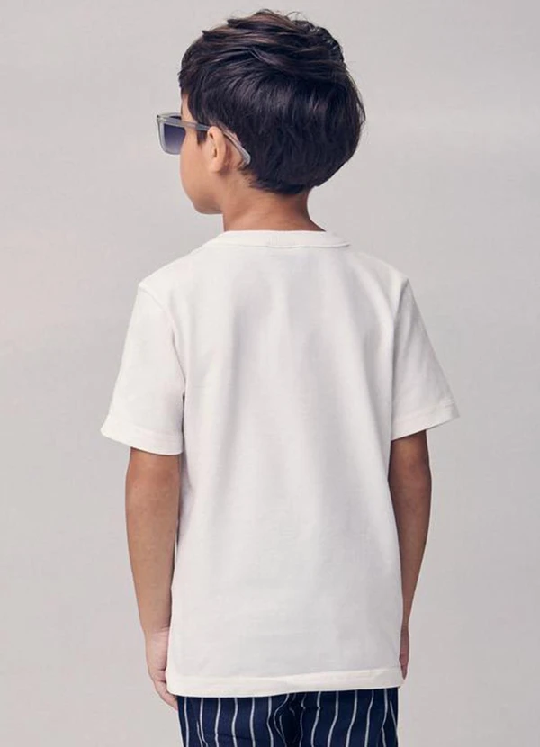 Youccie - Conjunto Fio Tinto Listrado com Bordado Marinho 2