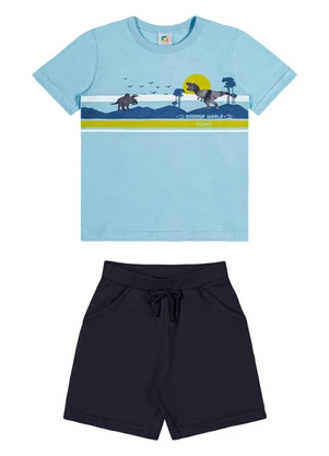 Outlet - Conjunto Floresta de Dinossauros Menino Azul - OUTLET
