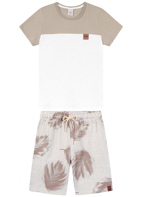 Carinhoso - Conjunto Folhagens Comfort Menino Taupe
