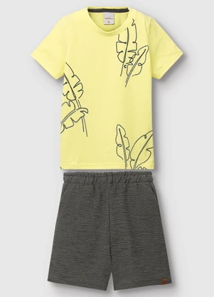 Carinhoso - Conjunto Folhas de Bananeira Menino Amarelo - CARINHOSO