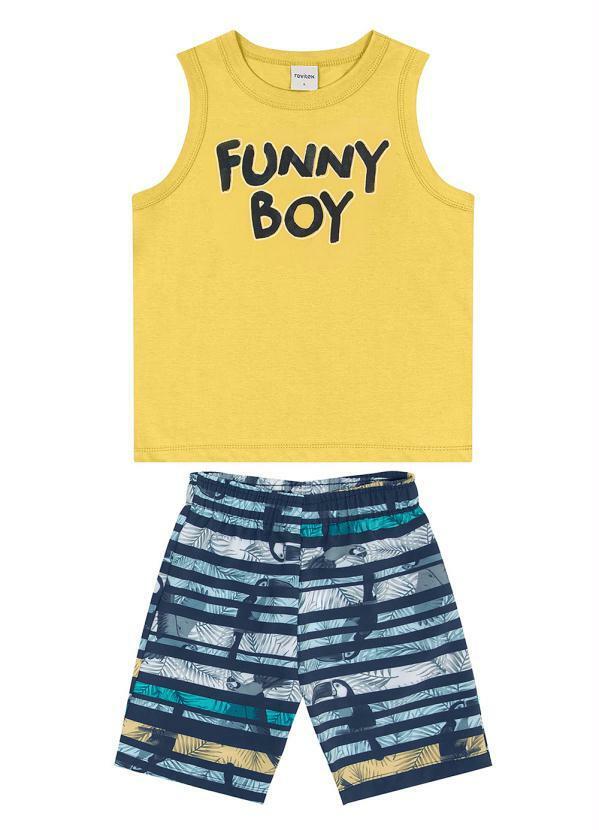 Rovi Kids - Conjunto Funny Boy Amarelo