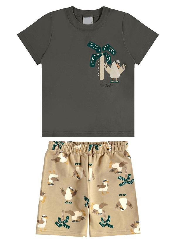 Malwee Kids - Conjunto Gaivota Zen Cinza Chumbo 1