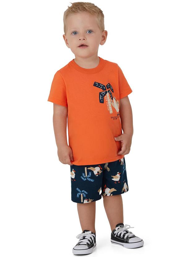 Malwee Kids - Conjunto Gaivota Zen Laranja