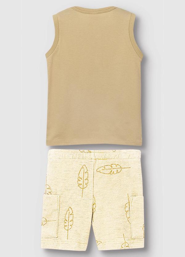 Carinhoso - Conjunto Garden Texturizado Menino Areia 3