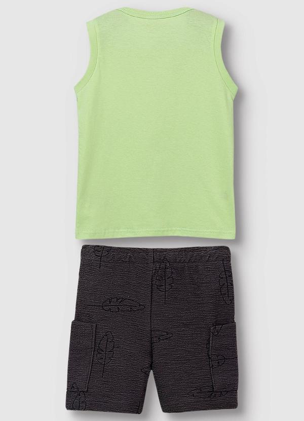 Carinhoso - Conjunto Garden Texturizado Menino Verde Menta 2