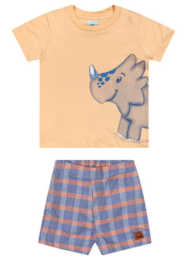 Alenice - Conjunto Gary o Rinoceronte Menino Laranja