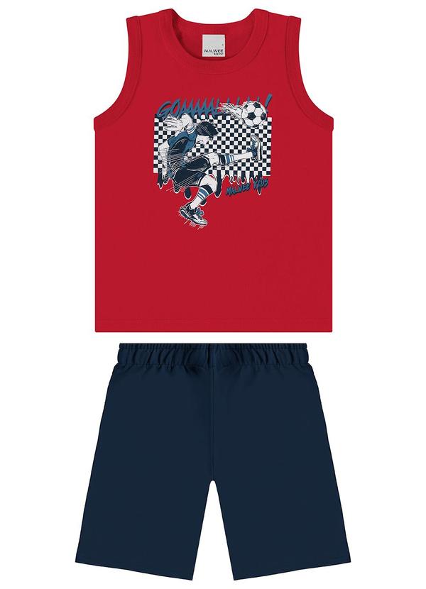 Malwee Kids - Conjunto Goleada Vermelho
