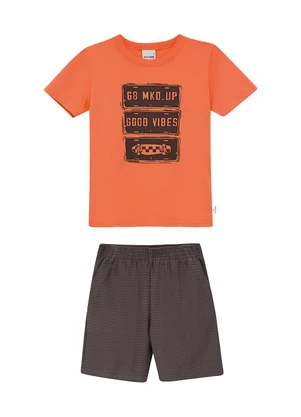 Malwee Kids - Conjunto Good Vibes Laranja - MALWEE KIDS