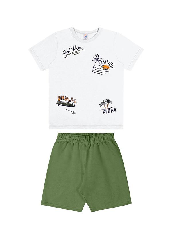 Alenice - Conjunto Good Vibes Menino Branco 1