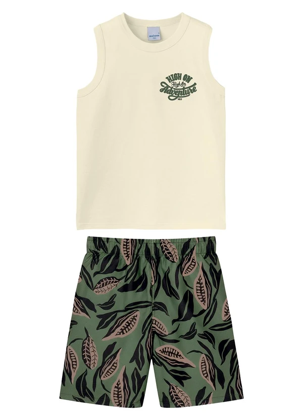 Malwee Kids - Conjunto High On Adventure Off White