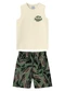 Malwee Kids - Conjunto High On Adventure Taupe - variação: Off White