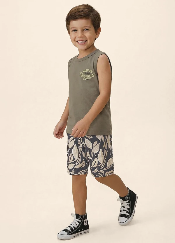 Malwee Kids - Conjunto High On Adventure Taupe