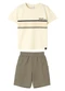 Malwee Kids - Conjunto High On Adventure Texturizado Off White - variação: Off White