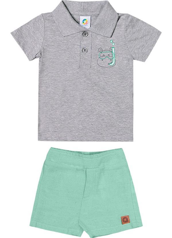 Alenice - Conjunto Hipo Nadador Menino Cinza