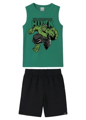 Malwee Kids - Conjunto Hulk Avengers® Verde - MALWEE KIDS