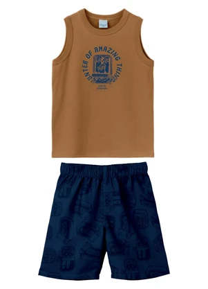 Malwee Kids - Conjunto Hunter Of Amazing Things Caramelo - MALWEE KIDS