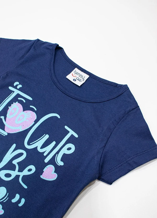 Turminha - Conjunto Inf Meia Malha/Cotton Ciclista Azul 2