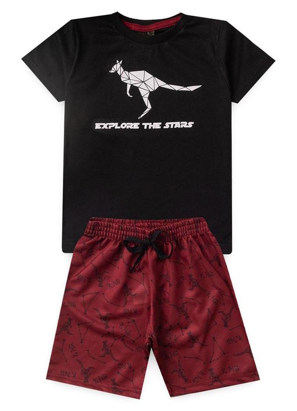 Rosa Azul - Conjunto Inf. Menino Explore Kangulu Preto