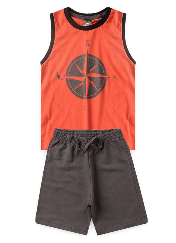 Rosa Azul - Conjunto Inf. Menino Regata Bússola Coral