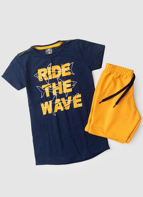 Rosa Azul - Conjunto Inf. Menino Ride The Wave Azul Marinho 1