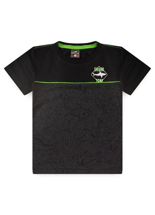 Rosa Azul - Conjunto Inf. Menino Shark Zone Kangulu Preto 2