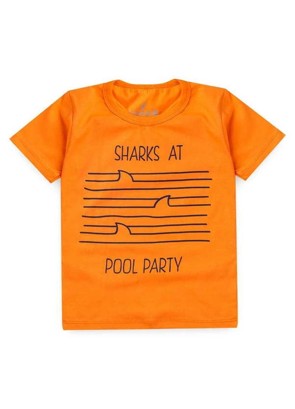 Rosa Azul - Conjunto Inf. Menino Sharks At Kangulu Laranja 3