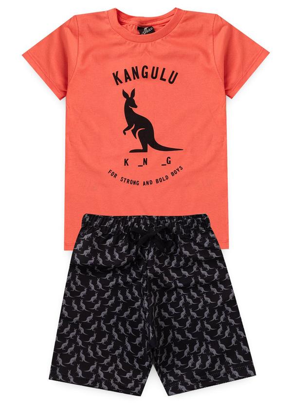 Rosa Azul - Conjunto Inf Menino Strong Boys Kangulu Laranja