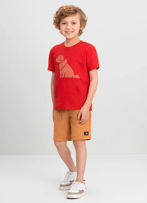 Conjunto Infantil 3d Dog Quimby Vermelho - QUIMBY