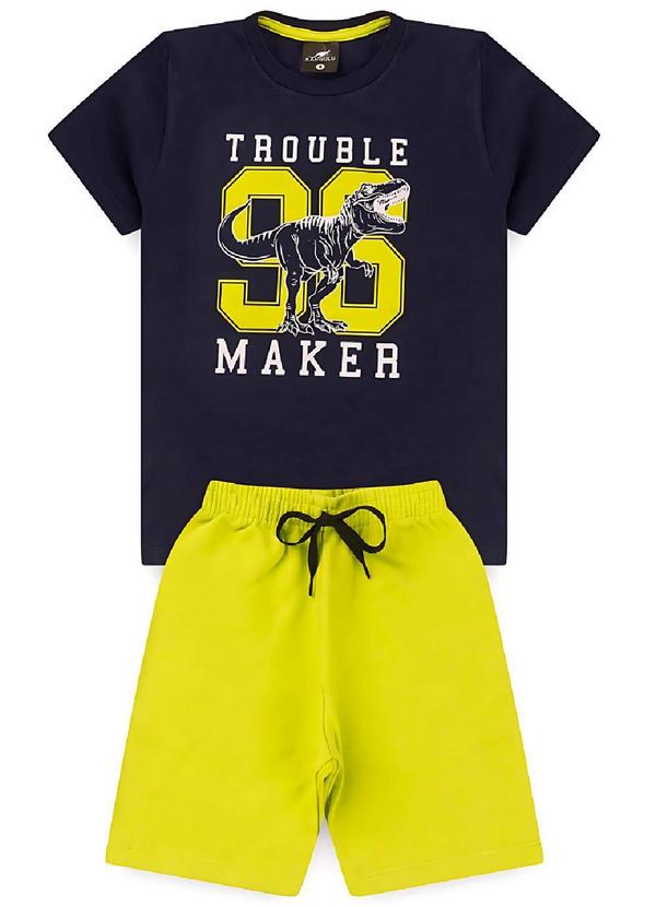 Rosa Azul - Conjunto Infantil 96 Maker Kangulu Azul Marinho