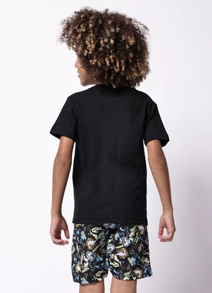 Torra - Conjunto Infantil Algodão Estampado Dino Preto - TORRA