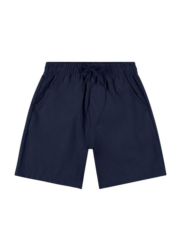 Quimby - Conjunto Infantil Bata e Bermuda Azul 5