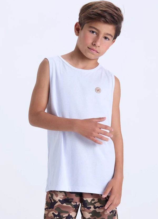Vida Costeira - Conjunto Infantil Bermuda Camuflada Branco 2