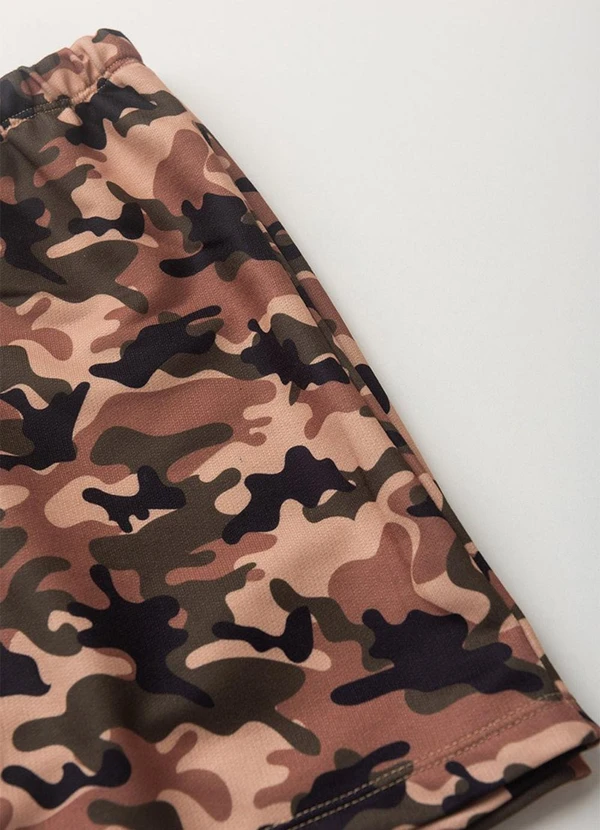 Vida Costeira - Conjunto Infantil Bermuda Camuflada Branco 6