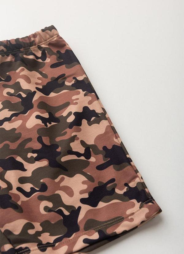 Vida Costeira - Conjunto Infantil Bermuda Camuflada Verde 6