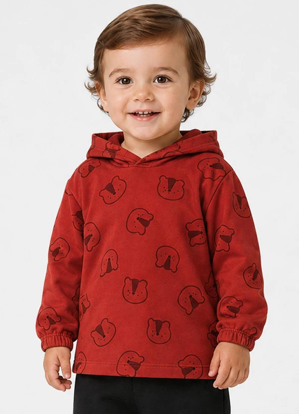 Select - Conjunto Infantil Blusão com Calça Laranja